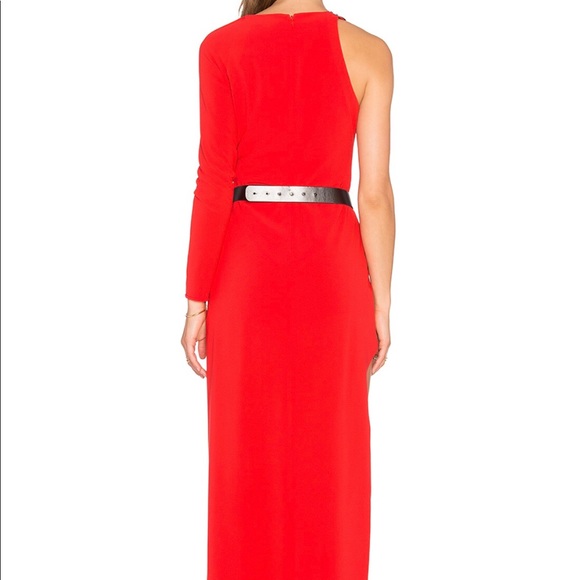 Asymmetrical Embellished Gown Halston Heritage